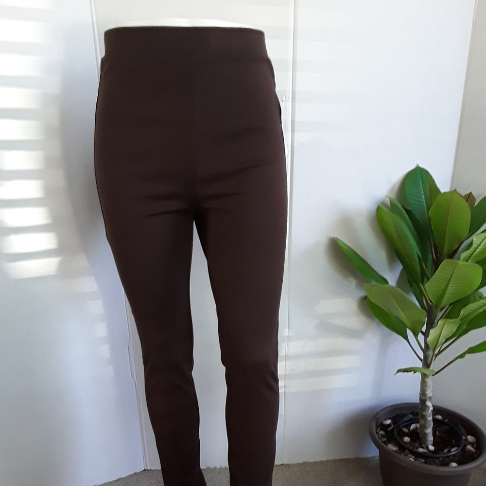 NWT NURTURE INDIAN SUMMER BRN LEGGINGS  MED - Picture 2 of 6